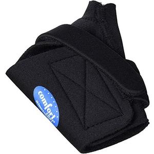Comfort Cool Thumb CMC Restriction Splint, Provides Direct Support For The Thumb CMC Joint While Allowing Full Finger Function, Left Hand, Small Plus, Black