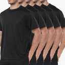 1/5 Pack Workout Shirts for Men Athletic Running Gym Quick Dry Short Sleeve Performance Moisture Wicking T Shirt Size XL