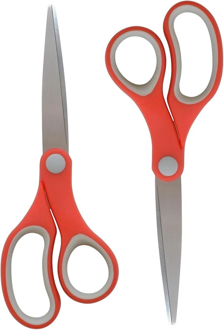 Westcott Left- & Right-Handed Pointed Student Scissors for Kids Ages 12-14, Durable Stainless Steel Blades, Back to School, Classroom Scissors, School Supplies, 7-Inch, Assorted Colors