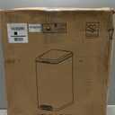 Garvee 13 gal Kitchen Trash Can, Stainless Steel Step Garbage Bin with Soft-Close Lid & Removable Bucket, Fingerprint Proof, Slim for Narrow Spaces, Bathroom or Office (Silver)