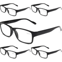 Gaoye Professional Reading Glasses for All Day - Computer Readers with Blue Light Protection - Value Pack, +6.0