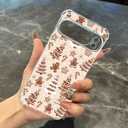 Compatible with Google Pixel 10 Pro XL Phone Case Christmas Tree, Snowflakes Case,Clear Shockproof Slim TPU Protective Bumper Phone Case