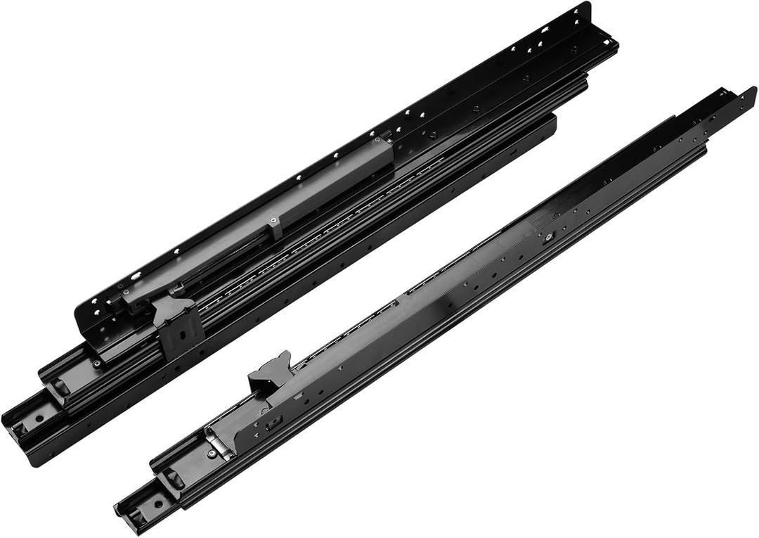 LONTAN 1 Pair Heavy Duty Drawer Slides Undermount 32 inch Full Extension Soft Close Drawer Glides Bottom Mount Cabinet Rails 260LB Capacity Runners