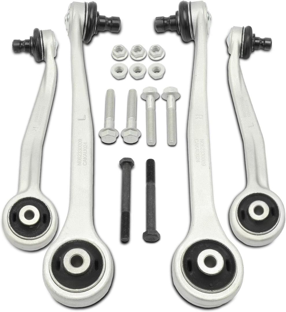 A-Premium Set of 4, Front Upper Control Arm with Ball Joint Compatible with Audi A4/A4 Quattro 2009-2016, Q5 2012-2016, A5 2012-2014, A5 Quattro 2008-2016, RS5 2013-2015, S4 2010-2016, S5, SQ5