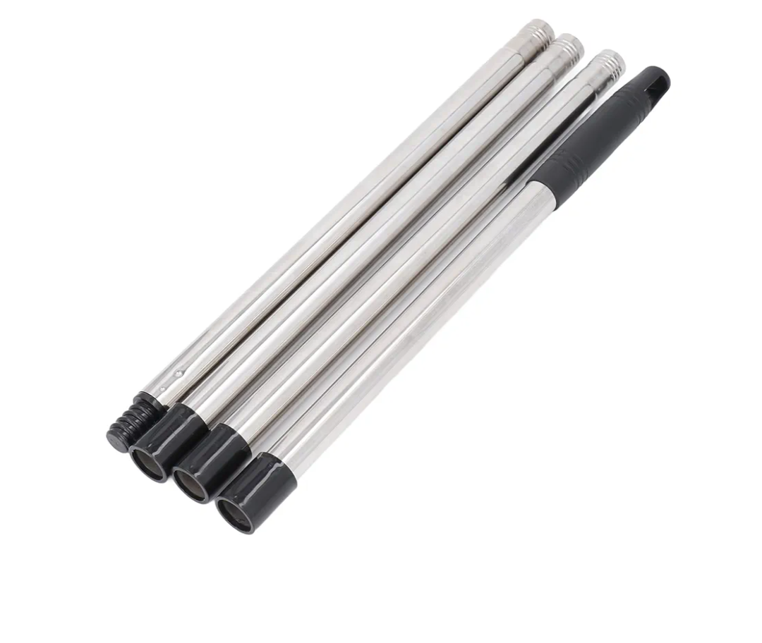 Gutter Cleaner Pole with 3/4 Inch Threaded Interface Aluminum Alloy Roofing Tool Extension Pole for Homes Villas Warehouses