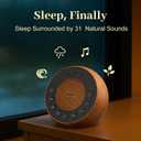 Housbay White Noise Machine with 31 Soothing Sounds, 5W Loud Stereo Sound, Auto-Off Timer, Adjustable Volume, Sleep Sound Machine for Baby, Kid, Adult -Wood Grain