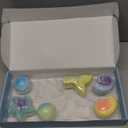 Mermaid Bath Bombs for Kids with Surprise Toys Inside, 8 Pcs Organic Natural Bubble Bath Bombs for Girls,Christmas Birthday Gift for 3 4 5 6 7 8 Year Old Girl,Princess Bath Bomb Kit with Mermaid Toys