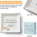 2 x Birthday Gifts for Friends Female Ring Trinket Dish Happy birthdayFriendship Gifts for Women Friends