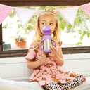Munchkin Cool Cat Sippy Cup with Straw for Toddlers, Stainless Steel Straw Cup, 8 Ounce, Purple