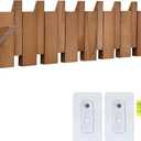MYOYAY Wall Piano Coat Rack Wall Mounted Coat Hanger with 10 Hooks Piano Wooden Coats Hooks for Entryway Decor Flip-Down Hook Rack for Coats Bags Hats Umbrella Art Space Saving