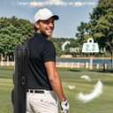 Golf Stand Bag, Lightweight Par 3 Golf Bag Holds Up to 7 Clubs with Two Way Dividers Cooler Pocket Shoulder Strap and Multiple Storage Pockets for Men and Women