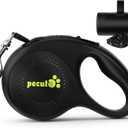 Retractable Dog Leash for Large Dog, 26ft Heavy Duty Retractable Pet Leash with Poop Bag Holder, 360 Tangle-Free, One-Button Control, Reflective Leashes for Medium/Large Dogs Up to 110 lbs(Black)