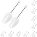10 Pairs Plastic Shoe Trees for Men (White)