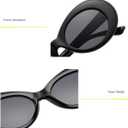 Retro Oval Sunglasses for Women Men - Vintage Y2K Trendy Designer Sunglasses
