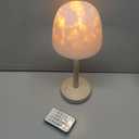 Shower Lamp - Waterproof Bathroom Lamp with 16 Color Ocean Wave Projector, Rechargeable Shower Light with Touch & Remote Control, Cordless Light for Inside Shower/Bathtub