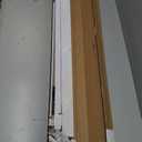 UNISHADES No Drill Blinds for Windows 1" Vinyl L-Shaped Slats Cordless Mini Blinds for Home, for Window Size 31" W × 36" H White