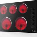 Upgraded Electric Cooktop 30 Inch 5 Burner 8600W 240V