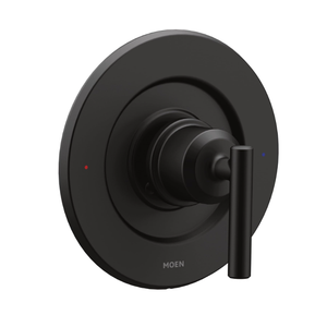 Moen Gibson Pressure Balancing Modern Shower Lever Handle, Posi-Temp Valve Required, Matte Black, T2901BL