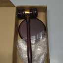 Perfect Desk Accessory, Wooden Gavel and Sound Block Set for Lawyers, Judges, Chairmen of The Board Auction, Club Presidents