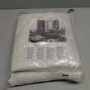 LAMIT 102 inch Long Linen Curtains 2 Panels for Living Room, Natural Cream Ivory Light Filtering Semi Sheer Linen Curtains Back Tab and Rod Pocket Neutral Drapes for Bedroom/Farmhouse, 52 x 102 Inch