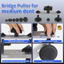 Super PDR Car Dent Repair Kit  Paintless Dent Puller Tool Set with 2 in 1 Slide Hammer, Glue Gun & New GlueTabs  No Paint Damage DIY Dent Remover for Door Dings, Hail, Hood & Fender Dents