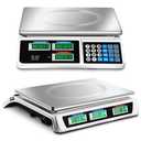 Copkim Commercial Food Scale Digital Weight Food Electronic Price Computing Accurate Meat Produce Scale with LCD Display for Kitchen Farmers Market Deli Shop Retail(88lb/40kg)