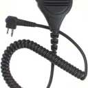 Motorola Original OEM PMMN4013 PMMN4013A Remote Speaker Microphone with 3.5mm Audio Jack, Coiled Cord & Swivel Clip, Intrinsically Safe