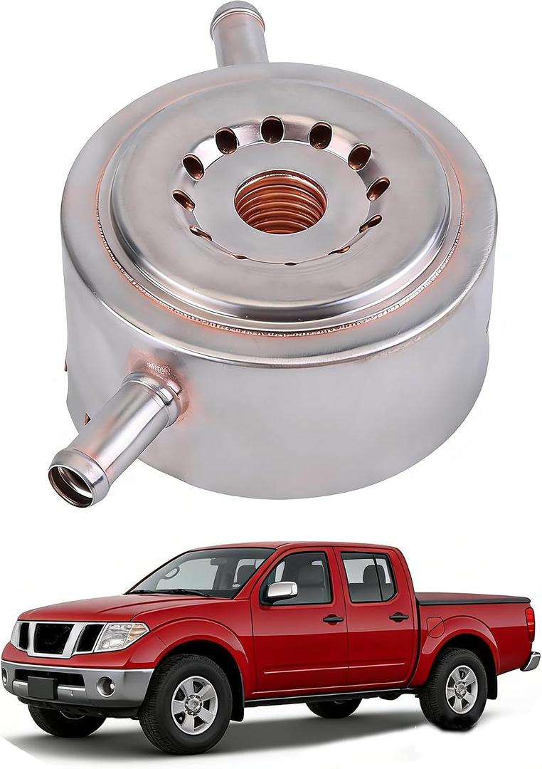 21305EA21B Engine Oil Cooler Assembly Compatible with 2008-2019 for Nissan Frontier 2.4L 2.5L 4.0L 2012-2019 for Nissan NV2500 NV3500 2008-2015 Nissan Xterra 2008-2012 for Nissan Pathfinder
