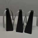 Glovv Black Food Fan to Keep Flies Away, Fly Fans for Tables Indoor Outdoor, Portable Bug Deterrent Spinners Table Top Swatter for Dinner Home, Camping, Picnic (3 Pack)