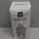 Insulated Water Bottle | Thickened Stainless Steel Vacuum Metal | Portable Sports Half Gallon Large Water Jug for Gym and Hiking with Straw, Carrier Bag, Handle Strap | BPA-Free 64 oz (Advanced Black)