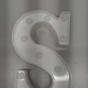 Pooqla LED Marquee Letter Lights Sign, Light Up Alphabet Letter for Home Party Wedding Decoration S (Warm White)