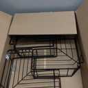 YASONIC Corner Shower Caddy Tension Pole, 25.7-109.1in Adjustable Shower Shelves, Rust-Resistant Shower Organizer, No-Drill 3-Step Installation, Bathroom Shelves for Renters & Family, Black