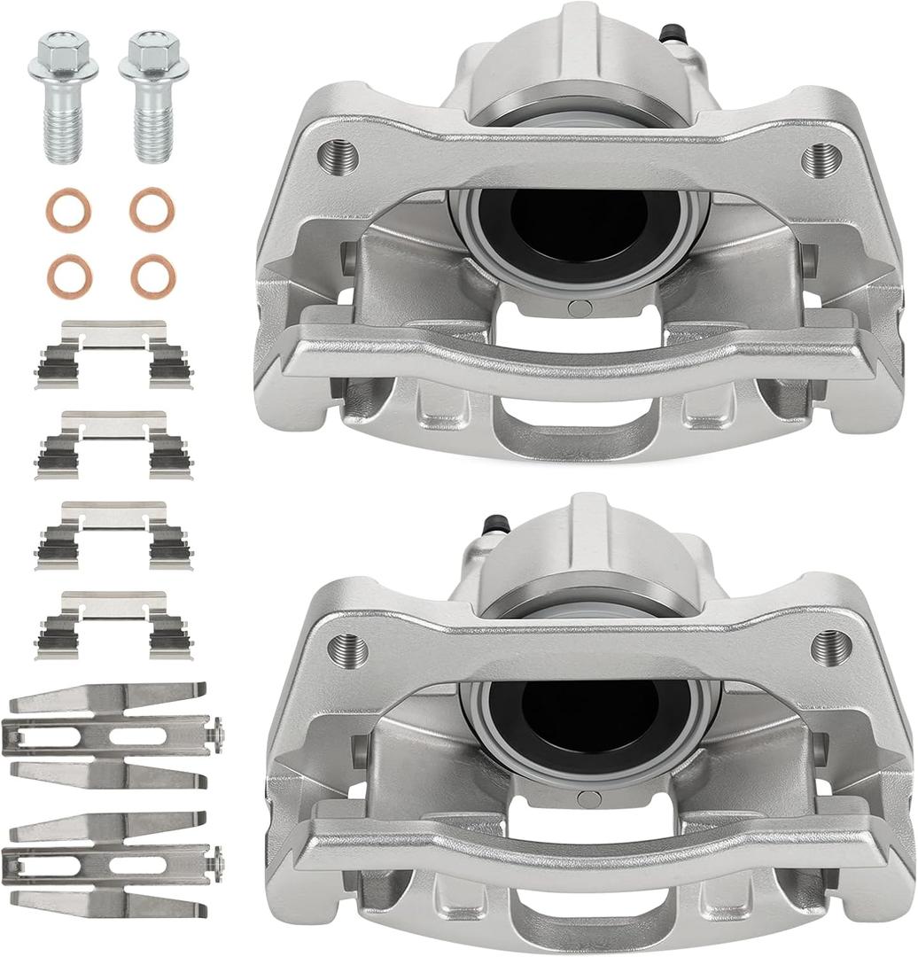 18-B5484 18-B5485 Front Brake Caliper Assembly Calipers Set Fit for Chrysler Town & Country 2013-2016, for Dodge Grand Caravan 2013-2016, for Jeep Wrangler 2013-2017, for VW Routan 13-14