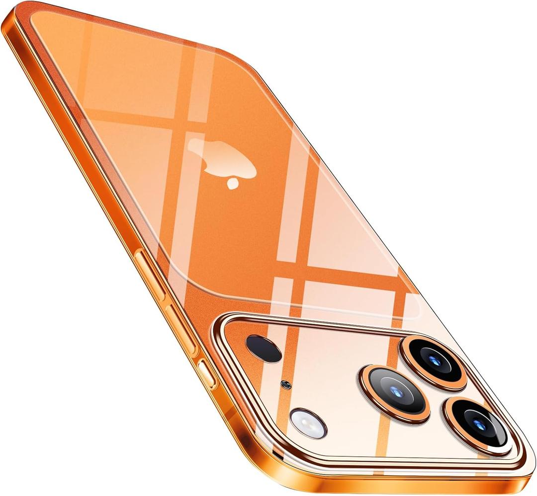 for iPhone 17 Pro Slim Case,Paper-Thin Transparent Finish Skin Back Case [Non Yellowing] Ultra Protective Cover with Camera Protection 6.3 Inch (Clear)