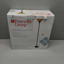 Cal Lighting BO-213-DB Floor Lamp with Frosted Glass Shades, Dark Bronze Finish, Brown