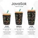 Sok It JavaSok Iced Coffee & Cold Soda Insulated Neoprene Cup Sleeve (Anthracite, Large: 30-32oz)