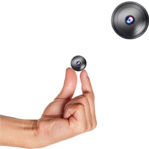 Only 0.9 inch! Hidden Camera with Audio/Video. Mini Small Camera. Spy Hidden Cameras for Home Indoor Use. Spy Cam with Night Vision and Motion Detection Baby Monitor Small Mini Wireless Outdoor H19