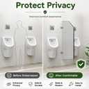CHONOVO Urinal Partition Wall Mounted, Grey 35.4x15.7in