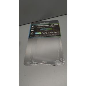 Titanium Cutting Board Set of 3,100% Pure Titanium Cutting Boards for Kitchen, Double Sided Non Toxic Cutting Board, Ideal Charcuterie & Chopping for Meat, Hygiene Durable Dishwasher （3 Pack)