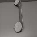 LEVERLOC Grab Bars for Bathtubs and Showers, Shower Handle 17 Inch Strong Suction Bath Handrails, Safety Grip for Bathroom Chair, Bathroom Grab Bar for Senior No Drilling Waterproof,Grey