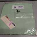 Dokotoo Womens Summer Shirts Casual Short Sleeve 1/4 Button Solid Collar Neck Curved Hem Pullover Sweatshirts Tops (Green, L)