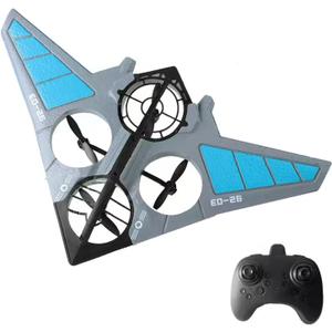 Foam Remote Control Drone 2.4GHz Remote Control Airplane 360  Stunt Rotation for (1 battery, Blue)