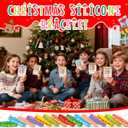 Cunno 24 Sets Christmas Silicone Bracelets Bulk Xmas Party Favors Stocking Stuffers Rubber Wristbands with Gift Greeting Cards Merry Christmas Bracelets Gifts for Party Decoration Supplies