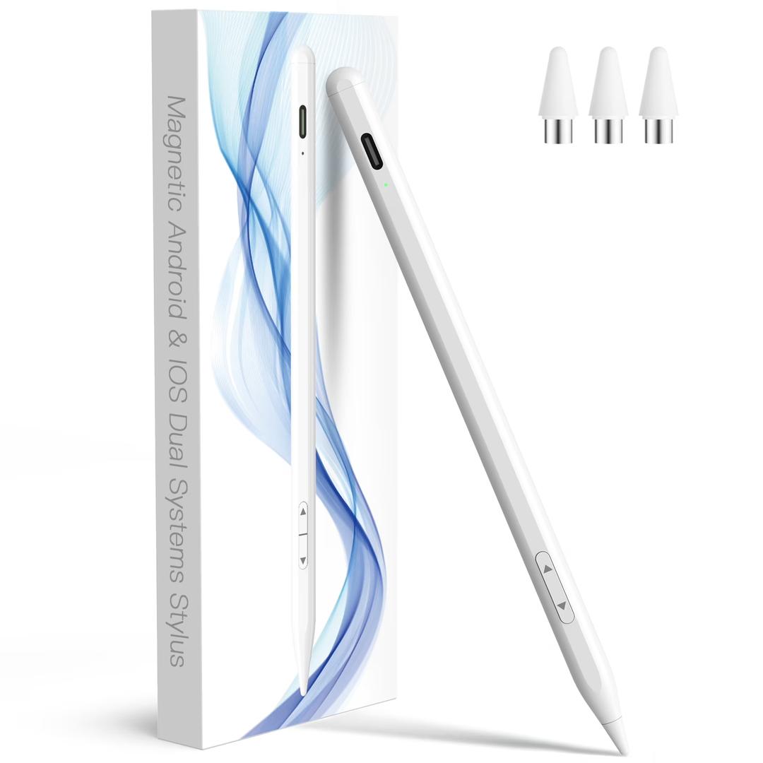 Stylus Pen for iPad & Android, Tilt Sensitivity Palm Rejection, Compatible iPad 6th–11th Gen, Air 3–7, Mini 5-7, Pro 3-6/M4, All Android Device
