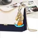 2 x 2Pcs Bag Charms for Handbags-Purse Charm for Women- Keychain Charms for Purses Accessory Birthday Christmas Valentine Gifts