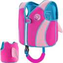 Pottwal Swim Vest for Kids - Swim Jacket - Made of Neoprene & EPE - with Adjustable Crotch Strap, Small
