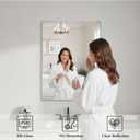 Koonmi Silver Rectangle Wall Mirror, 30x60 Inch Bathroom Mirror, Aluminum Frame Vanity Mirror for Entryway, Living Room, Bedroom Bathroom, Hangs Horizontally or Vertically