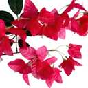 Set of 4-5.9Ft Long Artificial Bougainvillea Flowers Garland Silk Climbing Bougainvillea Vines for Wedding Arch Wall Backdrop Table Runner (Fuchsia - Pack of 4)
