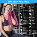 U-pick Cooling Towels (40"x12"),Cooling Towel for Neck and Face,Soft Breathable Ice Towel for Gym,Yoga,Workout,Sport,Camping,Cruise