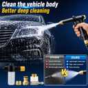 2026 New Pressure Washer Wand, Garden Water Hose Nozzle with 360 Rotating, Various Spray Effects, Pressure Handheld Power Washer Nozzle for Car Washing Patio Garden Outdoor Cleaning